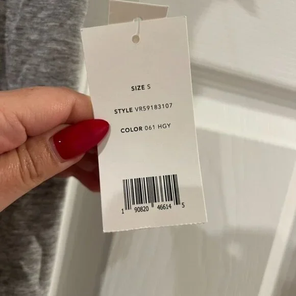 Vince Essential Pima Cotton Gray Crewneck Neck T-Shirt Size Small NWT - Picture 7 of 7